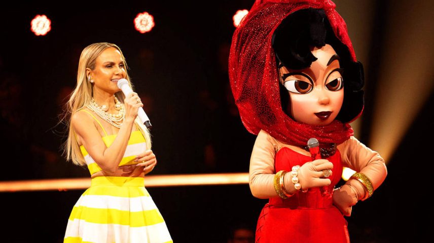 Eliana com a fantasia da personagem Tieta na última temporada do Masked Singer Brasil (Foto: Maurício Fidalgo/Globo)