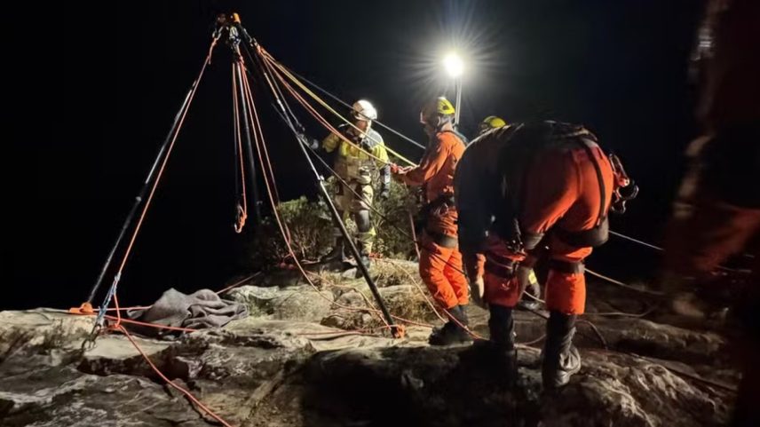 Criança de 11 anos morre após cair de mirante no cânion Fortaleza, no RS (Foto: Divulgação/ Corpo de Bombeiros)