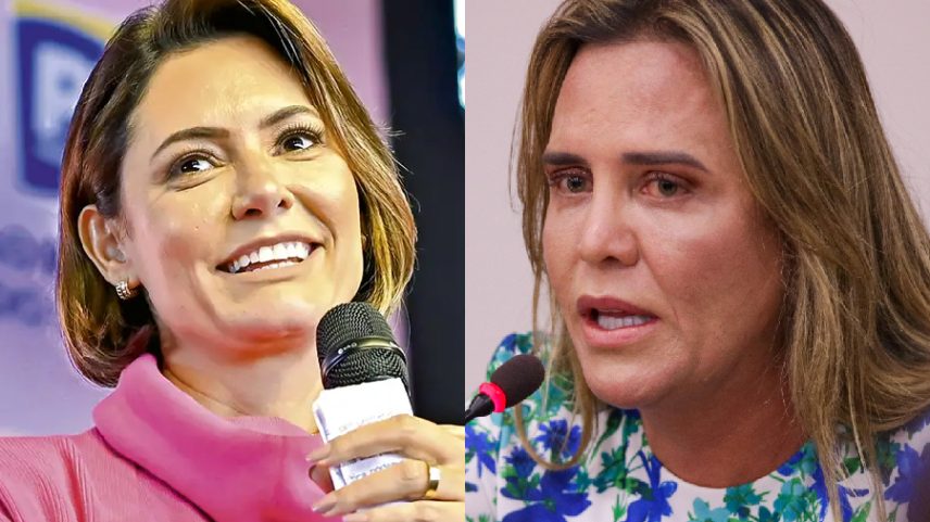 Michelle Bolsonaro (PL) e Celina Leão (PP) (Foto: Zack Stencil/PL/Wilson Dias/Agência Brasil)