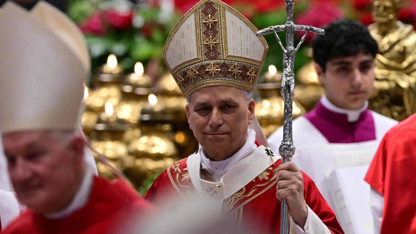 Papa Leão 14 durante missa na Basílica São Pedro, no Vaticano - Tiziana Fabi/29.jun.25/AFP (Foto: Tiziana Fabi/29.jun.25/AFP)