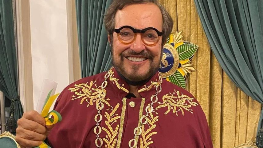 Walfredo Campos Maya, conhecido como Wolf Maya, em homenagem da Academia Brasileira de Cultura (Foto: Reprodução)