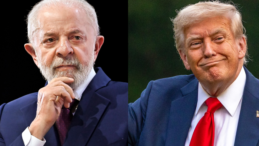 Trump e Lula: brasileiros apoiam decisão do presidente em relação às tarifas do americano (Foto: Getty Images)