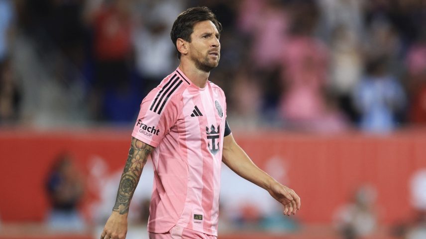Messi fez dois gols em goleada do Inter Miami sobre o New York Red Bulls (Foto: Dustin Satloff/AFP)