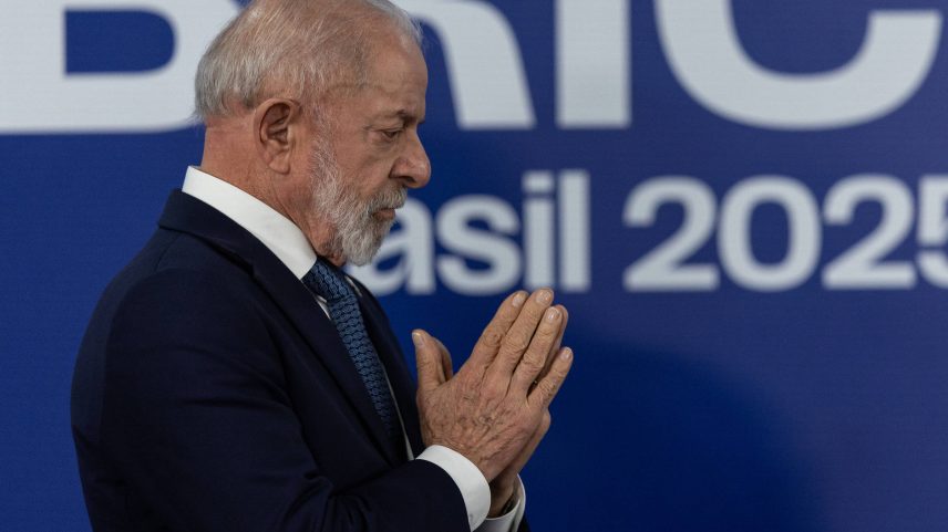 O presidente Luiz Inácio Lula da Silva (PT) durante coletiva de imprensa no encerramento do Brics Rio Summit 2025, no Rio de Janeiro (Foto: Eduardo Anizelli - 7.jul.2025/Folhapress)