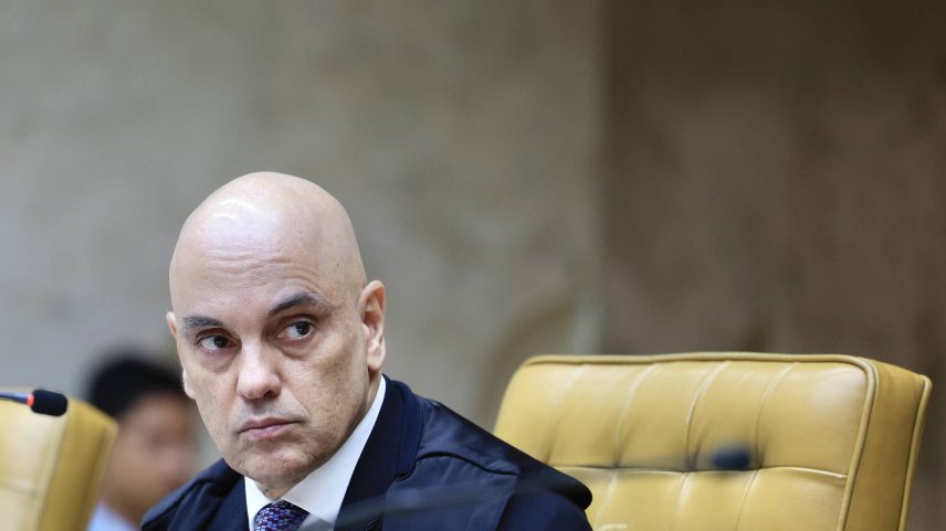 Ministro do Supremo Tribunal Federal Alexandre de Moraes durante sessão plenária (Foto: Felipe Sampaio/Divulgação/STF)