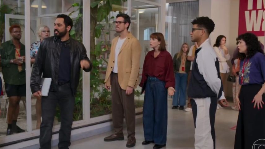 Cena da demissão de Mario Sérgio em 'Vale Tudo' (Foto: TV Globo/Reprodução)