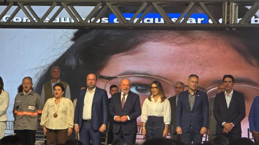 Presidente Lula participa na manhã desta segunda-feira da Cerimônia de Inauguração da Usina Termelétrica GNA II, no Parque Termelétrico do Açu, em São João da Barra, no norte do Estado do Rio de Janeiro. (Foto: Bruno Rosa)