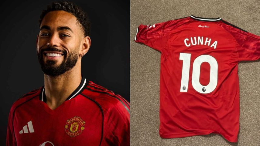 Matheus Cunha usará a camisa 10 do Manchester United (Foto: Reprodução)