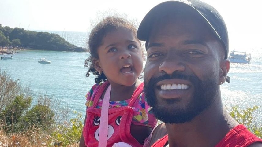Alan e Lívia; esposa morreu pouco antes de a menina fazer 1 ano (Foto: Arquivo pessoal)