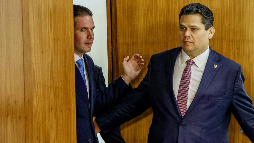 Os presidentes da Câmara, Hugo Motta, e do Senado, Davi Alcolumbre, no Planalto — Foto: Fabio Rodrigues-Pozzebom/Agência Brasil/2-2/2025
