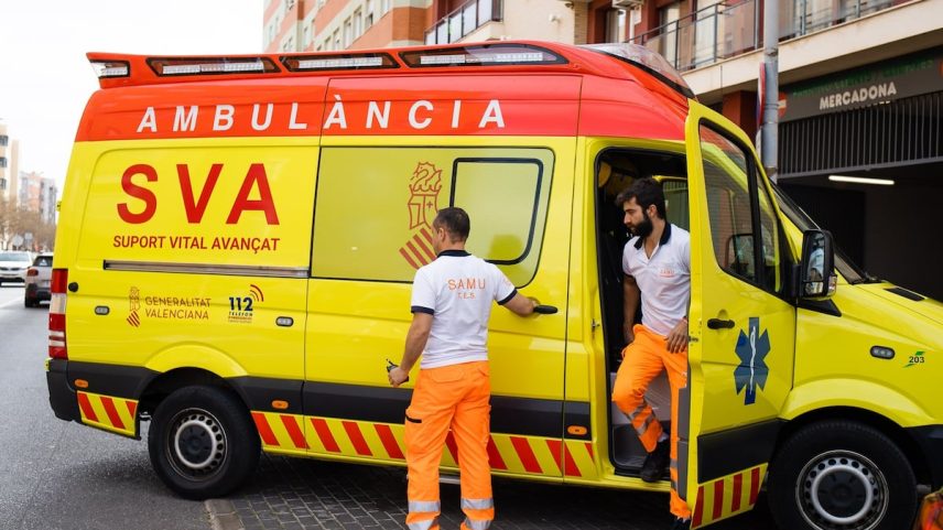 Ambulância do SAMU em 2024 em Valencia. (Foto: Europa Press)