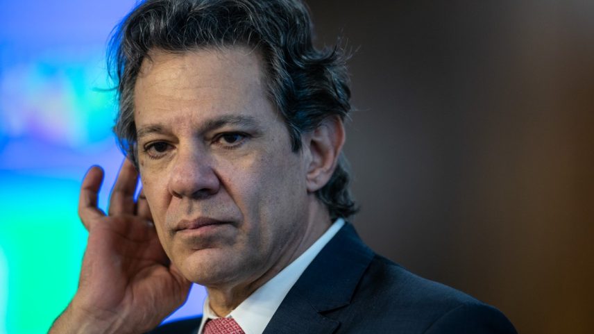 Ministro da Fazenda, Fernando Haddad no Palácio do Planalto (Foto: Brenno Carvalho / Agência O Globo)