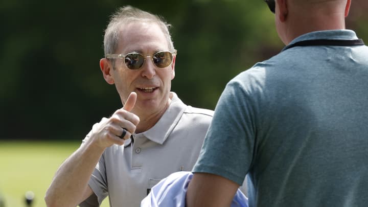 CEO da Amazon, Andy Jassy, participa da Conferência Allen & Company Sun Valley em 9 de julho de 2025, em Sun Valley, Idaho. (Foto: Kevin Dietsch | Getty Images)