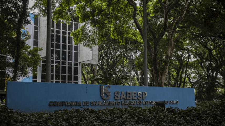 Fachada da Sabesp (Foto: Bloomberg)