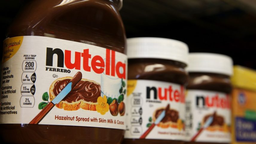 Nutella, o creme de avelã com cacau produzido pela empresa italiana Ferrero (Foto: Justin Sullivan/Getty Images)