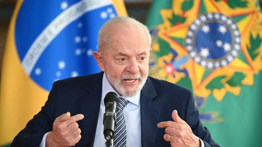 O presidente Luiz Inacio Lula da Silva disse que o Brasil é um país independente que não aceitará ser tutelado por outras nações (Foto: Ton Molina/Bloomberg)