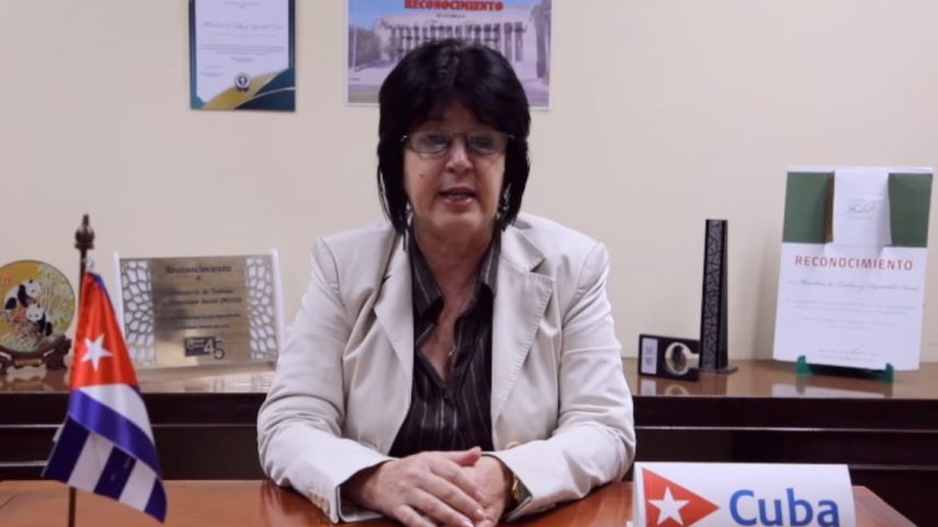 A exministra de Trabalho de Cuba, Marta Elena Feitó Cabrera. (Foto: Reprodução)