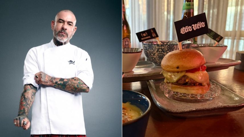 Fogaça e o hamburger: rock'n roll como inspiração — Foto: Henrique Tarricone e Mariana Rosário