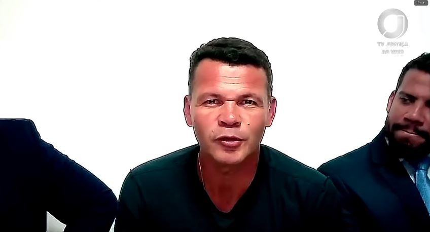 Tenente-coronel Rafael Martins de Oliveira, réu na ação da trama golpista (Foto: YouTube/TV Justiça/Reprodução)