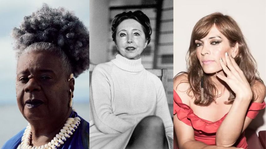 Escritoras que fizeram da literatura erótica um manifesto feminino Na foto: Conceição Evaristo, Anaïs Nin e Camila Sosa Villada — Foto: Larissa Kreili, MBGS.CC/ Reprodução/ Catalina Bartolomé