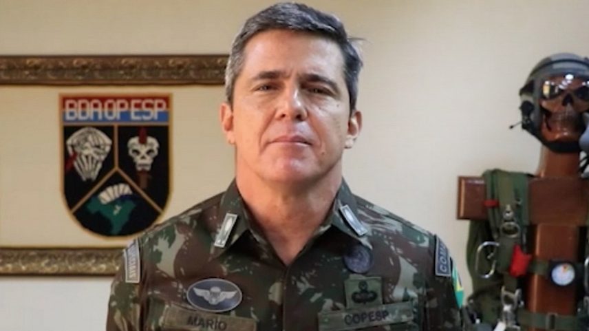 RÉU - Mario: áudio do general indicaria que o ex-presidente sabia de plano para matar adversários (Foto: PM-GO/Reprodução)
