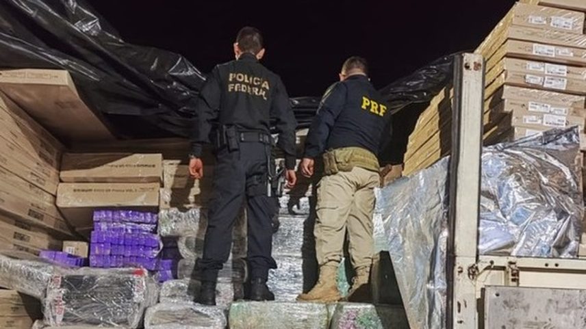 Operação da PF e da PRF apreende mais de quatro toneladas de drogas no Paraná (Foto: Divulgação / Comunicação PF)