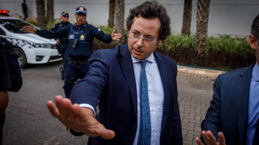 Fabio Wajngarten, advogado e assessor de Jair Bolsonaro, após depoimento do ex-presidente à Polícia Federal (Foto: Brenno Carvalho/Agência O Globo/22-02-2024)