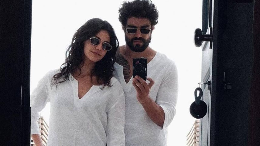 Vitoria Bohn e o namorado, o ator Caio Castro (Foto: @bohnvitoria no Instagram)
