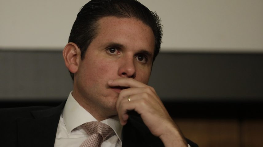 Presidente da Câmara, Hugo Motta, durante evento (Foto: Cristiano Mariz/Agência O Globo/02-04-2025)