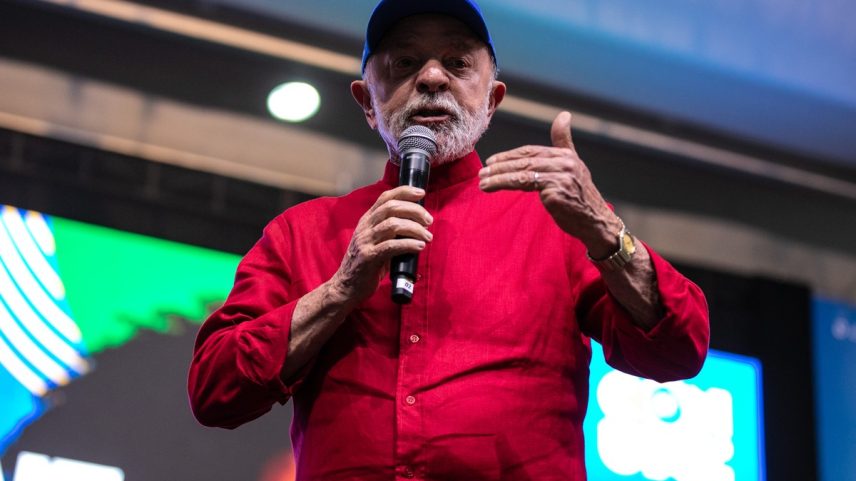 Presidente Lula participa da Cerimônia de abertura do 60º CONUNE – Congresso da União Nacional dos Estudantes em Goiânia (Foto: Brenno Carvalho / Agência O Globo)