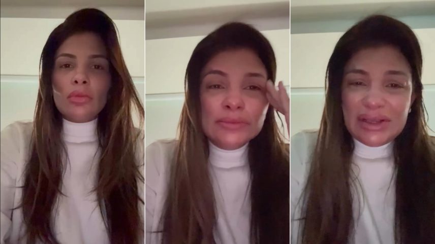 Danúbia Rangel faz desabafo em vídeo sobre mandado de prisão (Foto: Reprodução / Instagram)