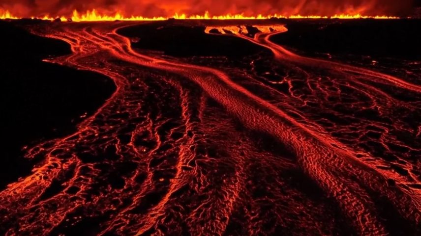 Vulcão da Islândia de volta à vida (Foto: Reprodução/Youtube)