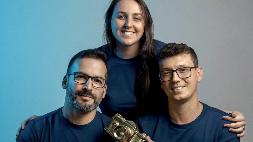Valentim Magalhães, Maria Eduarda Guerra e Jonathas Guerra, da Banlek: meta para 2027 é bater 1 bilhão de reais em vendas na plataforma (Foto: Banlek/Divulgação)