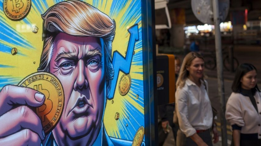 Políticas pró-criptoativos e tokenização do governo de Donald Trump ajudam a alavancar o setor (Foto: Justin Chin/Bloomberg)