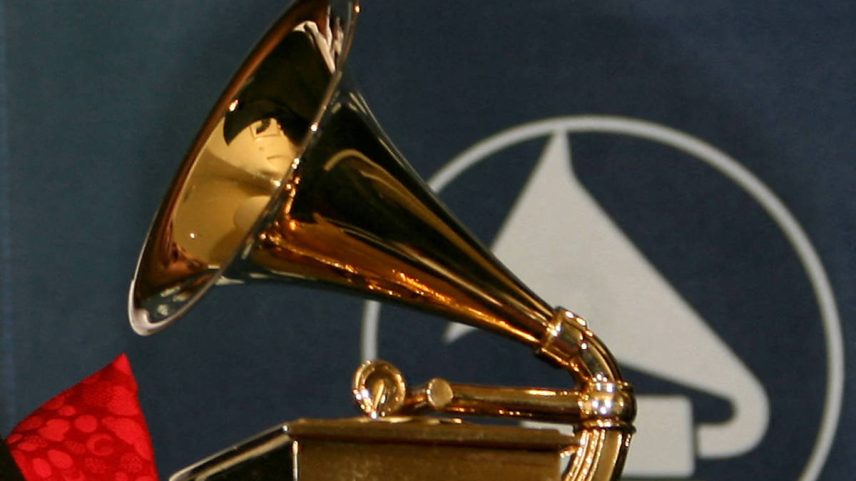 Troféu do Grammy durante edição da premiação, em Los Angeles (Foto: Gabriel Bouys - 11.fev.07/AFP)