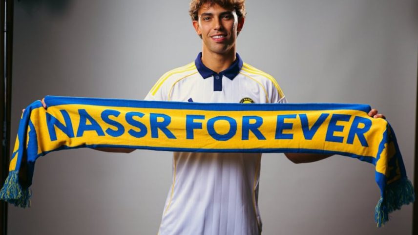 João Félix ficha por Al Nassr, em uma imagem do clube. (Foto: Reprodução)