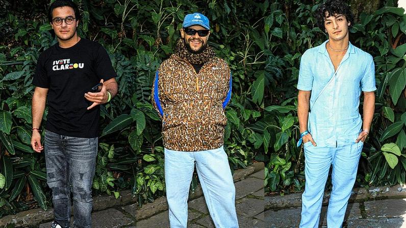 Marcelo Cady, filho de Ivete, Gominho e Pedro Waddington (Foto: Victor Chapetta - BrazilNews)