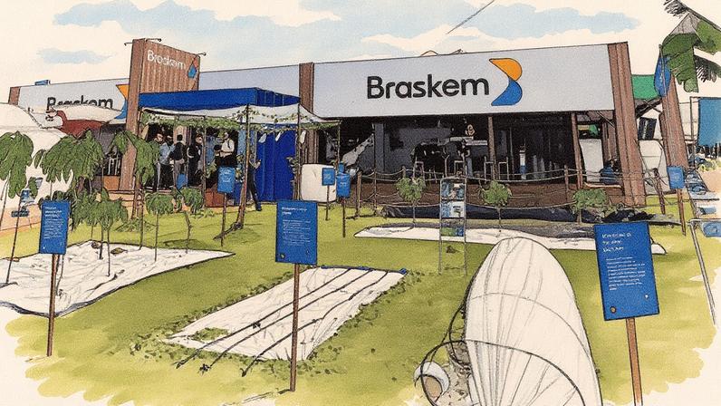 Estande da Braskem (Foto: Divulgação/Braskem)