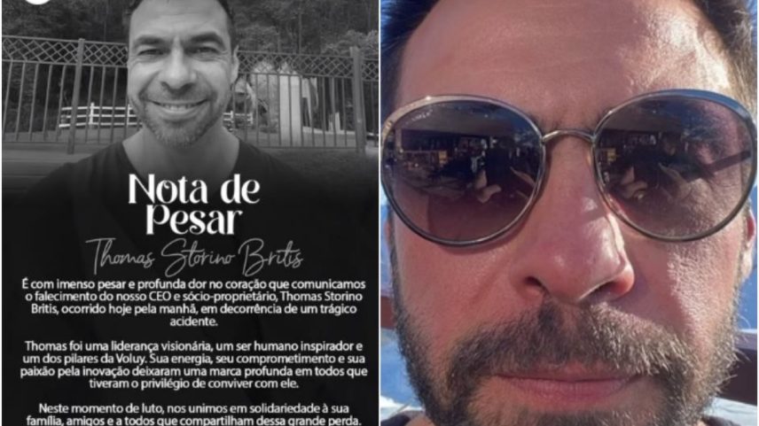 Thomas Storino Britis, de 44 anos, morreu durante salto de paraquedas (Foto: Reprodução / Instagram)