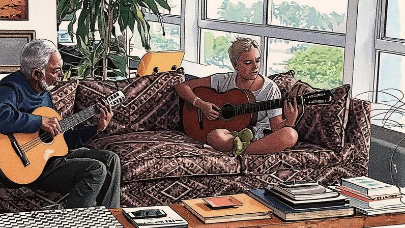 Gilberto Gil e Flor Gil (Foto: Reprodução/Instagram)