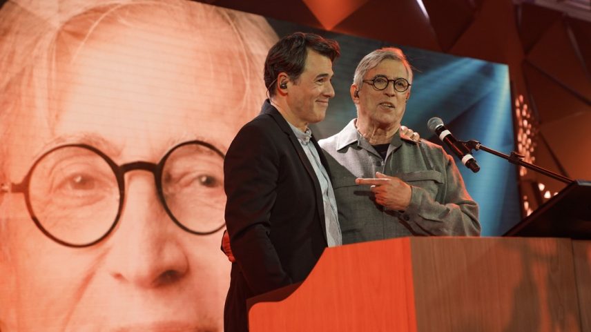 Cláudio Lins e Ivan Lins se apresentam no 'Fantástico' (Foto: Raisa Carvalho/ Globo)