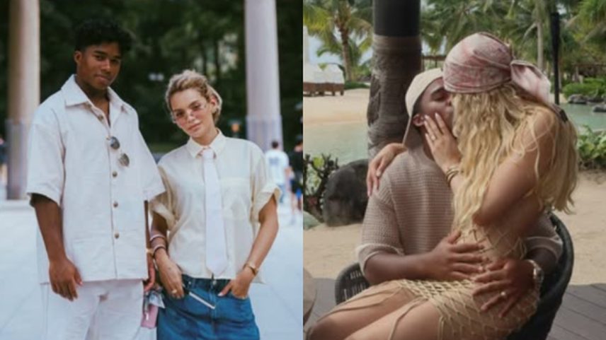 Endrick e Gabriely Miranda durante a lua de mel (Foto: Instagram)