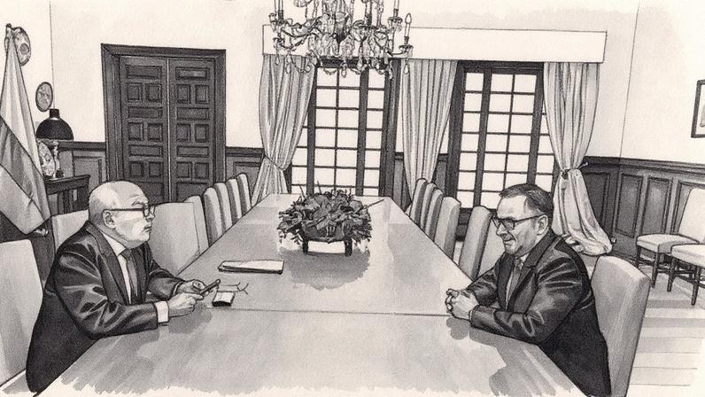 Mauro Vieira e Yván Gil: ministro do Itamaraty e chanceler venezuelano discutiram segurança regional e questões comerciais bilaterais em Bogotá, Colômbia, em 21 de agosto de 2025. (Foto: Reprodução/Itamaraty)