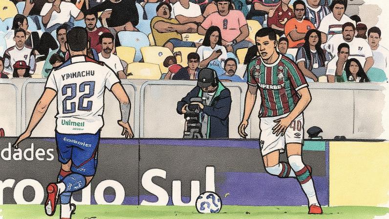 Davi Schuindt estreou no Maracanã em vitória do Fluminense sobre o Fortaleza (Foto: MARCELO GONÇALVES / FLUMINENSE F.C.)