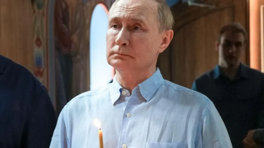 Presidente Putin estava falando durante uma visita ao Mosteiro de Valaam, no noroeste da Rússia (Foto: SPUTNIK/KREMLIN POOL/EPA/Shutterstock)