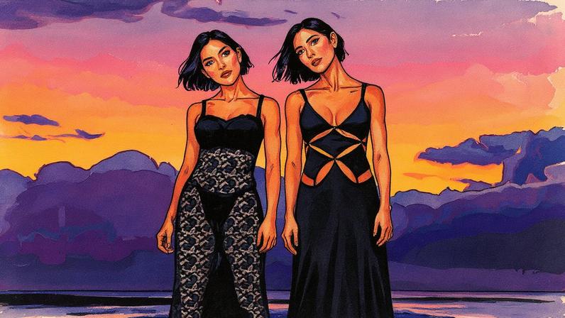 Com letras voltadas para as dores do crescimento, a dupla The Veronicas, vinda da Austrália, conseguiu mergulhar no mercado dos EUA (Foto: Divulgação)