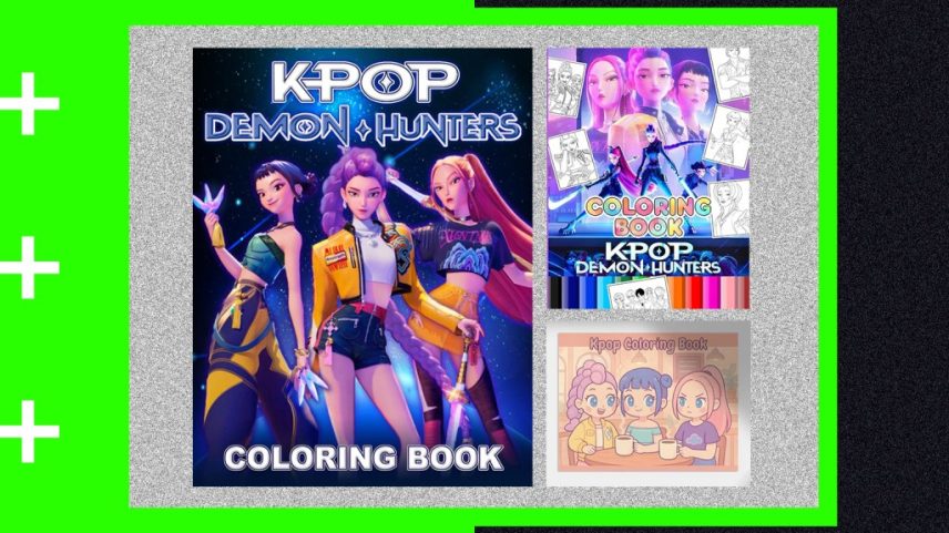 Livros de colorir não oficiais 'KPop Demon Hunters' já estão disponíveis. Veja onde comprá-los. (Foto: Reprodução)