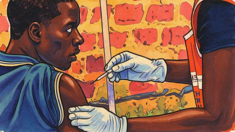Vacinação contra a mpox em Uganda, o passado fevereiro (Foto: Nicholas Kajoba/Anadolu/Getty Images)