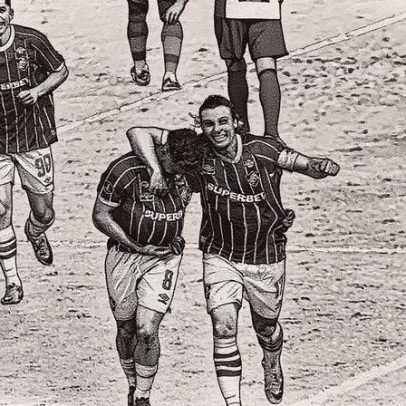 Martinelli celebra gol do Fluminense com homenagem ao filho que está a caminho