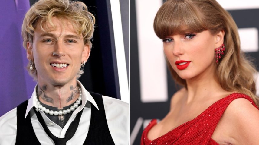 MGK revelou o que Taylor Swift disse a ele enquanto o Kansas City Chiefs perdia o Super Bowl de 2025. (Foto: Reprodução)